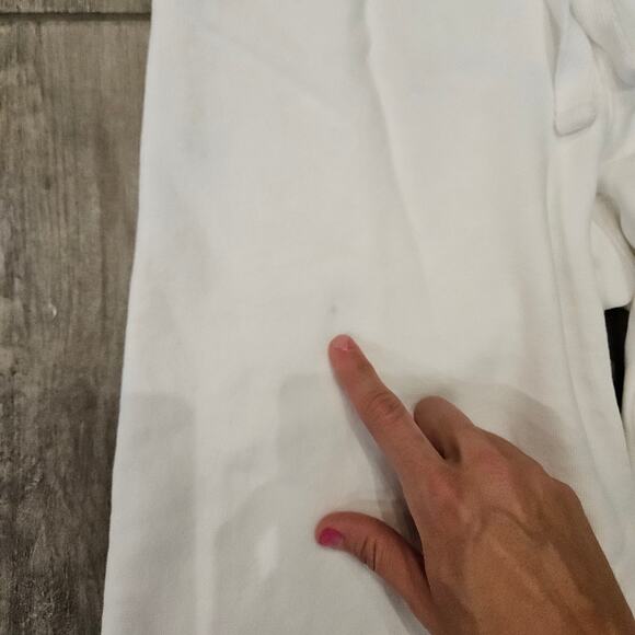 Frank & Eileen Catherine Favorite Sweatpants Women’s XS White Cotton Crop Wide - Picture 9 of 12